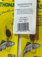 (6) Thomas Lures  Special Spin 1/10 oz Watermelon - Trout (loc#2)