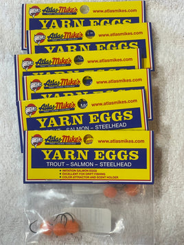 (18) Atlas Mike's Yarn Eggs (6 packs of 3) - Trout (loc#2)